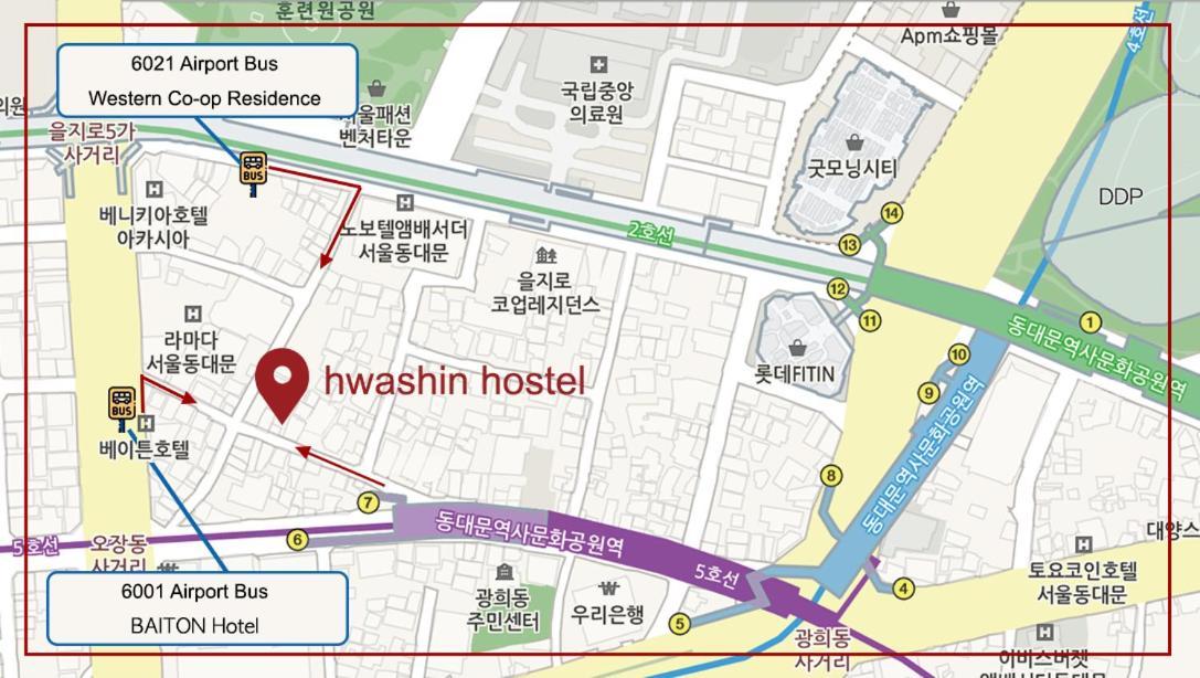 Dongdaemun Hwashin Hostel Seul Dış mekan fotoğraf