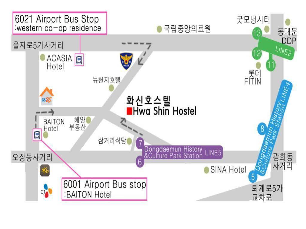 Dongdaemun Hwashin Hostel Seul Dış mekan fotoğraf